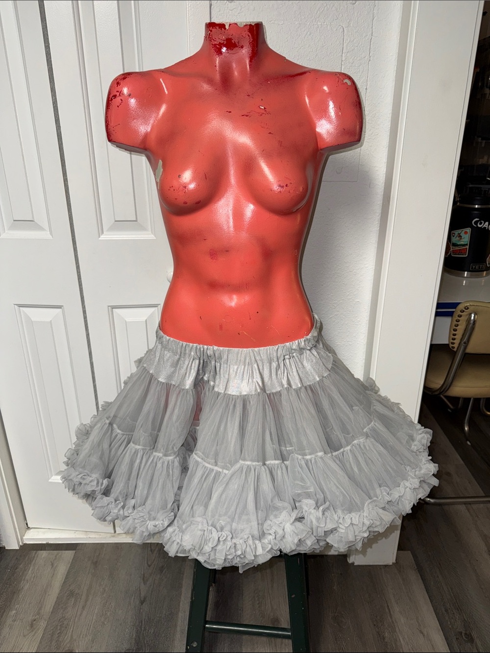 Vintage Malco Modes tiered ruffle skirt
